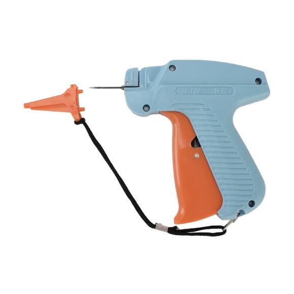 Handheld Tag Gun for Clothing, Light Blue & Orange Price Label Tagging Tool - Picture 3 of 6